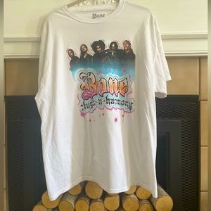 The brand that I am selling is forever 21. It is the band “Bone.” Vintage tee.